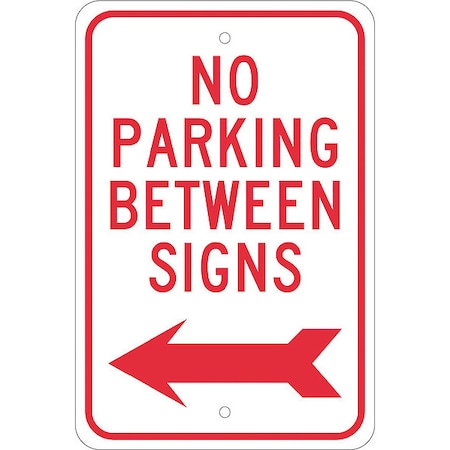 Nmc No Parking Between Signs Sign, TM31J TM31J