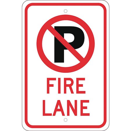 Nmc No Parking Graphic Fire Lane Sign TM0101K