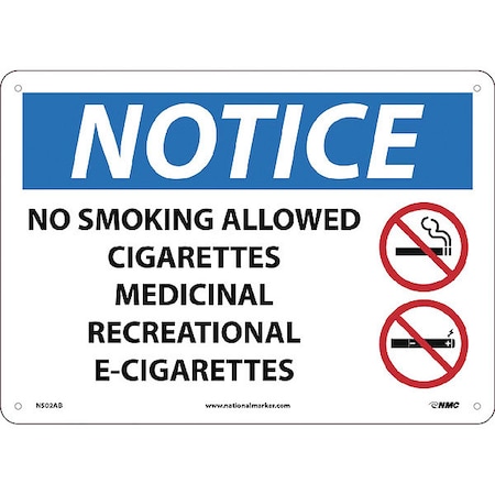 Nmc No Smoking Allowed Sign, N502AB N502AB