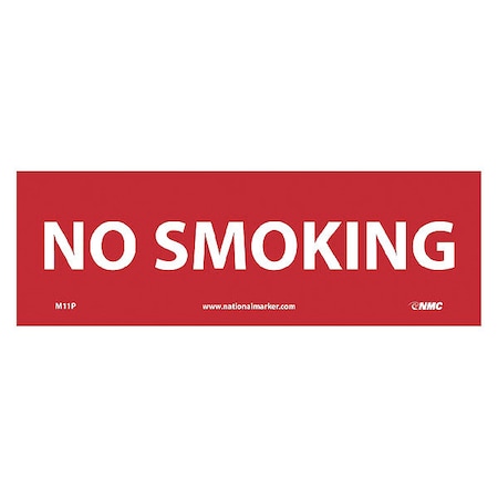 Nmc No Smoking Sign, M11P M11P