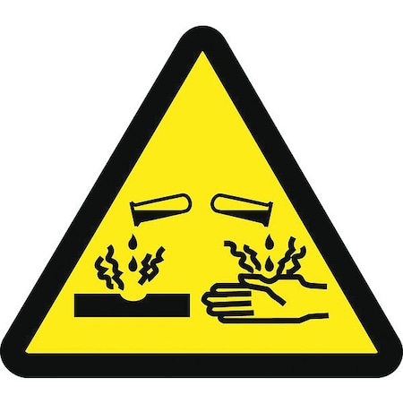 Nmc Graphic Corrosive Acid Hazard Iso Label, Pk5 ISO451AP