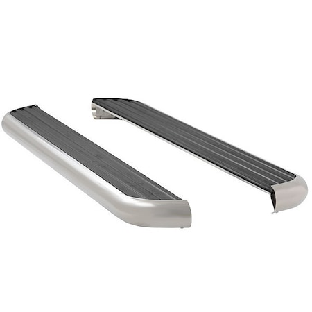 Luverne 6-1/2" Polished Stainless Steel Aluminum Running Boards 575078-570938