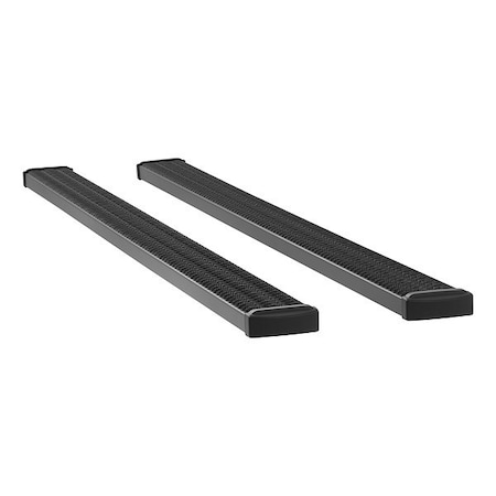 Luverne 7" Black Powder Coated Aluminum Running Boards 415114-401447