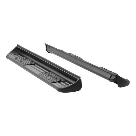 Luverne 7" Black Powder Coated Stainless Steel Side Entry Steps 281523-571523