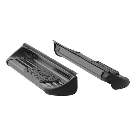 Luverne 7" Black Powder Coated Stainless Steel Side Entry Steps 281521-571521