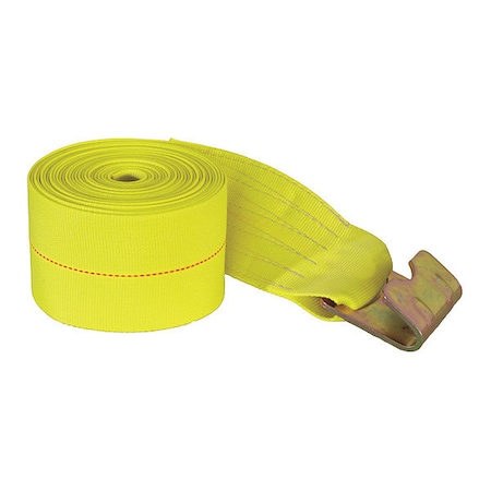 Buyers Products 4 Inch x 27 Foot Winch Strap With Flat Hook - 15,000 Pound Capacity 1903070
