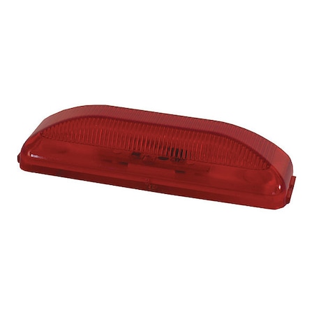 Buyers Products 3.75 Inch Red Rectangular Marker/Clearance Light With 2 LED 5623812