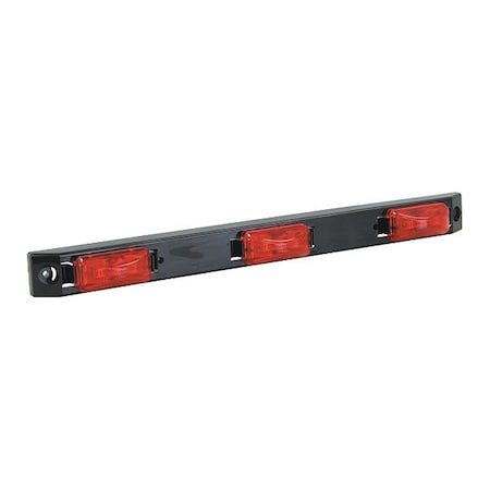 Buyers Products 17 Inch Red Polycarbonate ID Bar Light With 9 LED 5621719