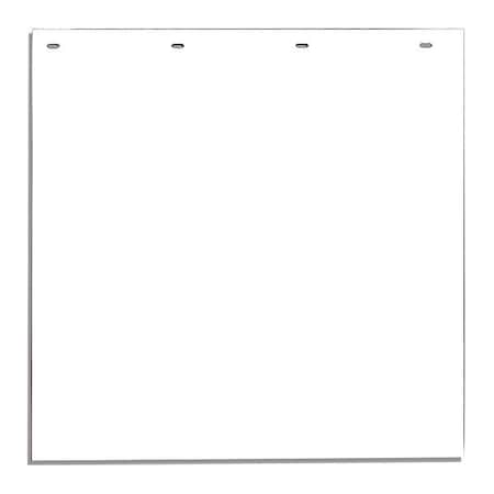 Buyers Products Mudflap, White, Polymer, 24" x 24", PK2, 2 PK RC24PPW