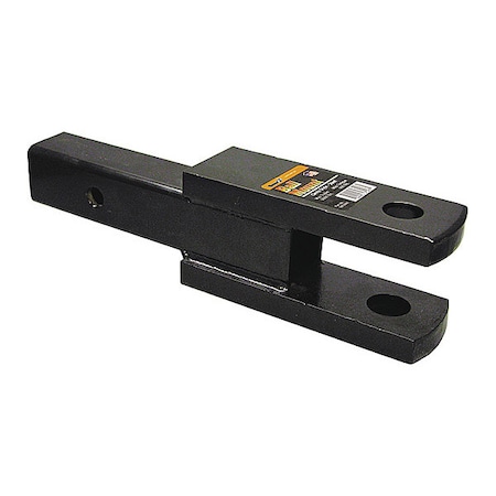 Buyers Products 2 Inch Square Solid Shank Clevis Ball Mount Black 9-1/4 Inch Long 1803065