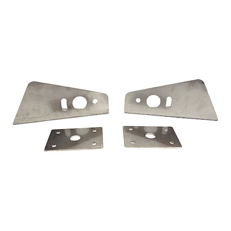 Buyers Products Extended Stainless Steel Truck Hood Light Brackets For Use With Dual Stud Plow Lights PLB12SS