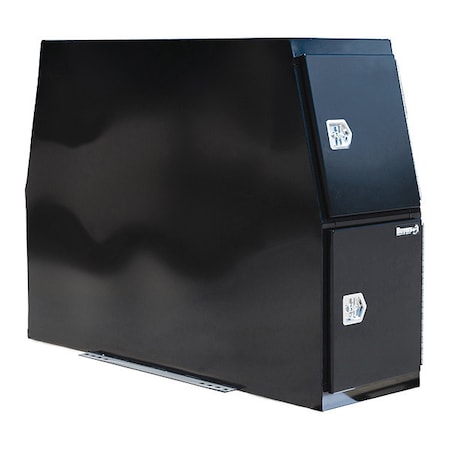 Buyers Products 59x24x85 Inch Flat Floor Black Steel Backpack Truck Box BP855924B