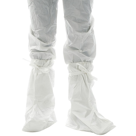Bioclean BioClean Disposable Boot Covers, Polyethylene, Elastic Closure, White, Universal BDOB
