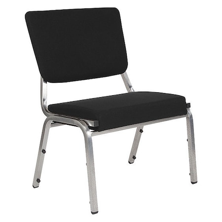 Flash Furniture Hercules Medical Waiting Room Chair, Black Back, 26-1/2 in W 23-1/2" L 34" H, Fabric Seat XU-DG-60442-660-2-BK-GG