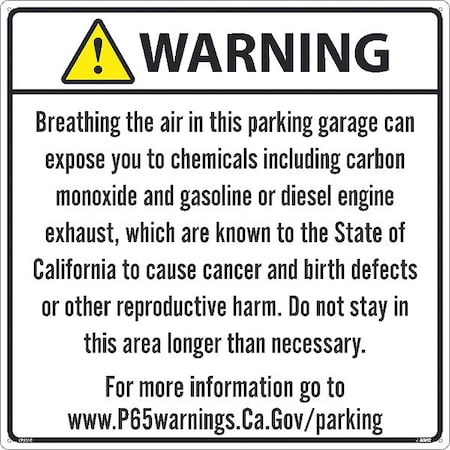 Nmc Parking Garage Ca Prop65, CP20RD CP20RD