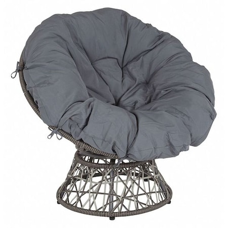 Flash Furniture Patio Chair, Papasan, Swivel, Bowie JE-5101W-GG