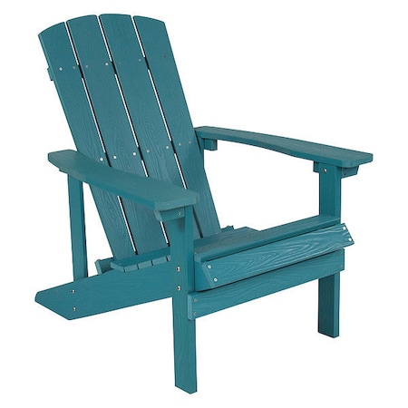 Flash Furniture Charlstwn Adirondack Chair, Sea Foam Wood, Sea Foam Seat, Wood Back, 29.5 W 35 H JJ-C14501-SFM-GG
