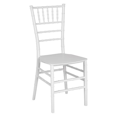 Flash Furniture Hercules Chiavari Chair, White Back, 15 in W 18-3/4" L 35" H LE-WHITE-M-GG