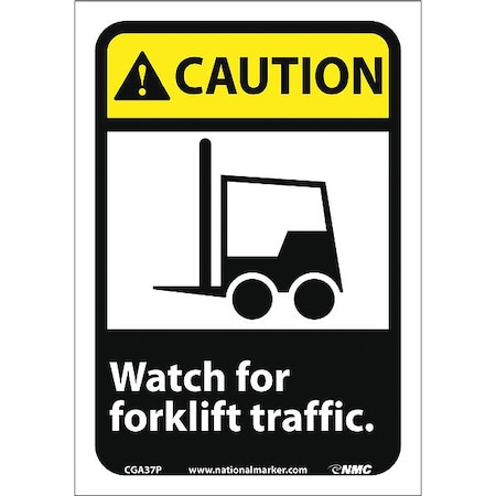 Nmc Watch For Forklift Traffic, CGA37P CGA37P