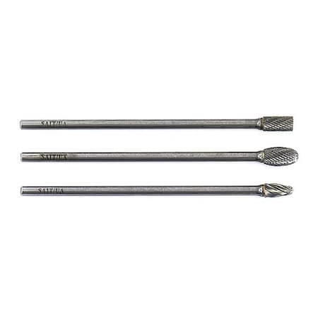 United Abrasives/Sait SAIT 45623 6" Length Shank Carbide Burs, Type SC3L6, 3/8" x 3/4" x 1/4", 1-Pack 45623