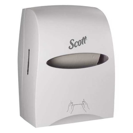 Scott Essential Manual Hard Roll Towel Dispenser (46254), White, 12.63" x 16.13" x 10.2" (Qty 1) 46254