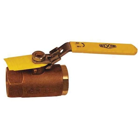 Dixon LocKing Handle Bronze Ball Valve, 1"NPT BBLV100