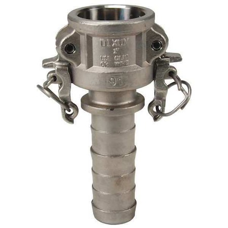 Dixon Cam/Groove Coupler x Hose, Shank, 1", SS RC100BL