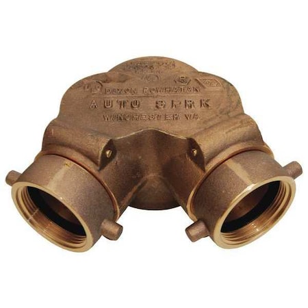 Dixon Double Clapper Siamese Bottm 6", FNPT Out 90DCS6025F