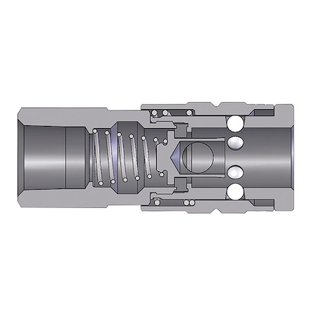 Dixon F-Series Manual FNPT1/2", Coupler, 1/2", SS 4FF4-S