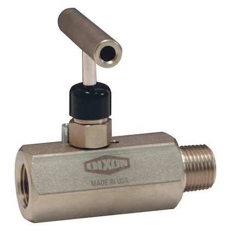 Dixon Mini Needle Valve Male to Female ST, 1/4" MFC102