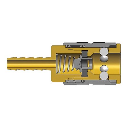 Dixon FSeries Manual Coupler 3/8", Hose, 1/2", ST 3FS4