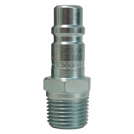 Dixon Industrial Male Plug Steel, 1/4"x3/8" DCP2502