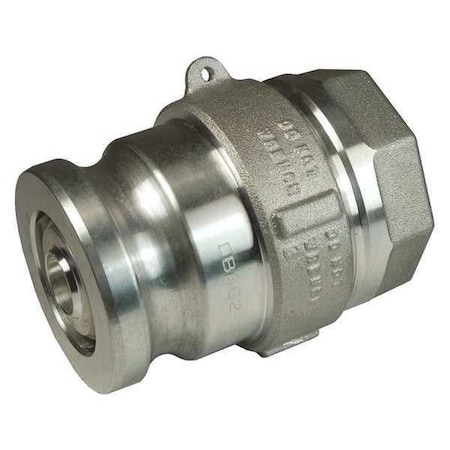 Dixon DryDisconnect Adapter, 2", NPT Alum FKM DBA62-200