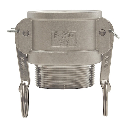 Dixon Cam and Groove Coupler x MNPT 2", SS G200-B-SS