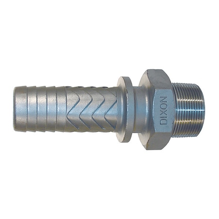 Dixon BoSS, Male Stem SS, 1.5", NPT x 1.5" RMS21