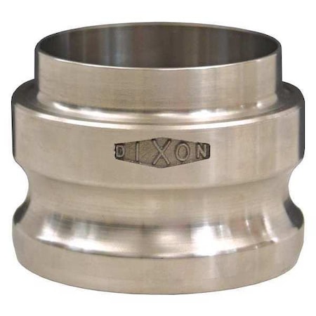 Dixon Cam and Groove Adapter Butt Weld, SS, 3" RE300BT