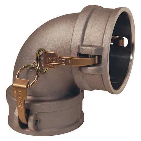 Dixon Cam and Groove 90 Coupler Elbow AL, 4" 400DD-90AL