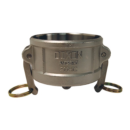 Dixon Valve & Coupling Cam and Groove Type DC Dust Cap SS, 4" 400-DC-SS