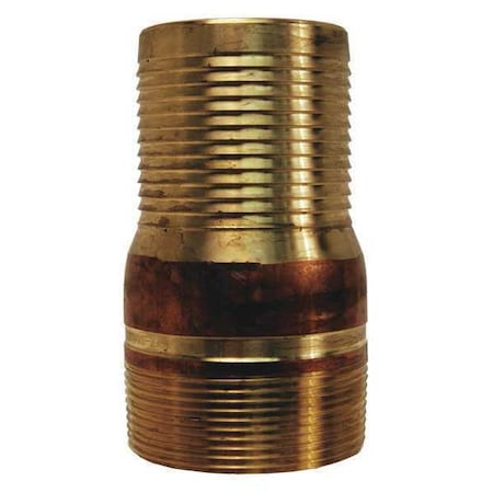 Dixon King Nipple NPT Threaded Brass, 3" BST35