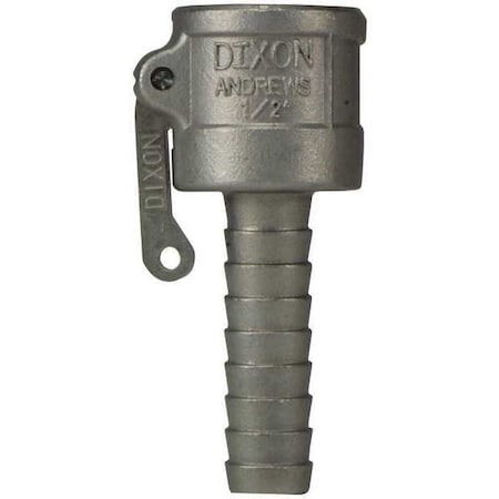 Dixon Cam/Groove Coupler x Hose, Shank, 1/2", SS 50-C-SS
