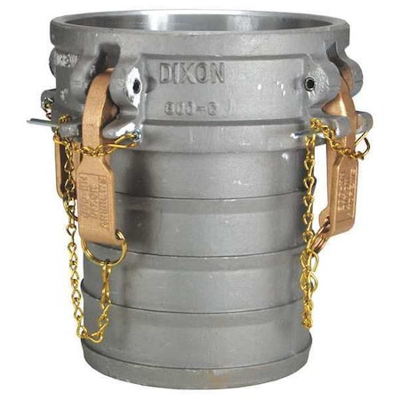 Dixon Cam/Groove Coupler x Hose, Shank, 8", AL 800-C-AL