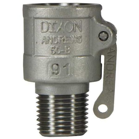 Dixon Cam and Groove, Coupler x MNPT, 1/2", SS 50-B-SS