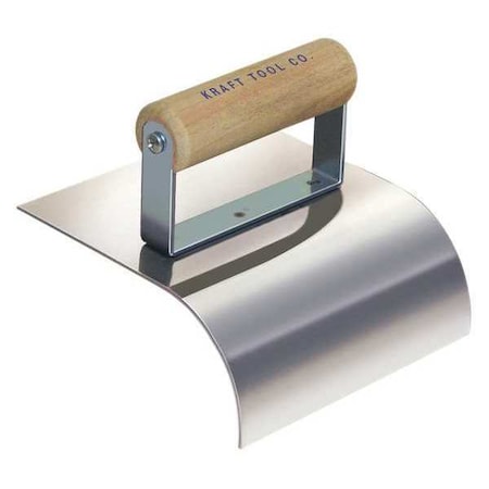 Kraft Tool Deco Hand Edger, SS, 6x6", 2"R, 2-1/2" Lip CF659
