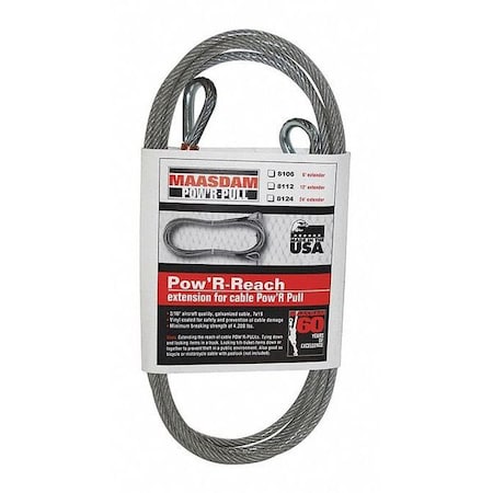 Maasdam Reach Cable Extender, 12 ft. 8112