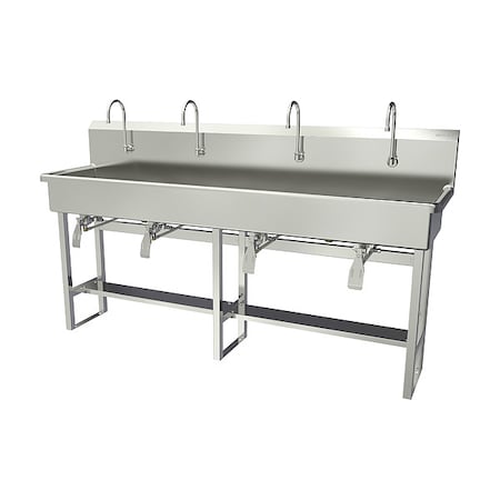 Sani-Lav Wash Station, 80"x20"x45", SS 58FK1