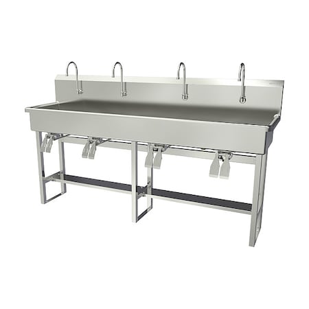 Sani-Lav Wash Station, 80"x20"x45", SS 58FK2