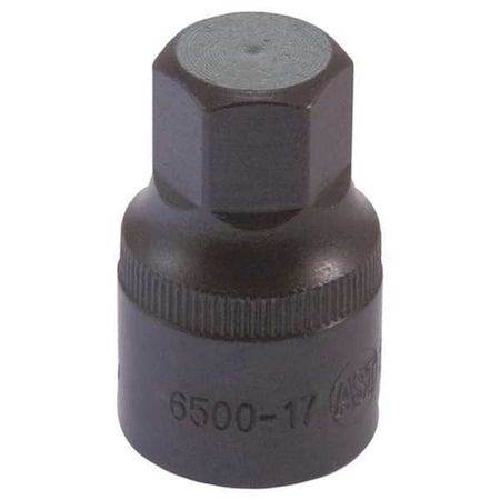 Assenmacher Specialty Tools 1/2" Drive, 17mm Metric Socket, 17mm, 1/2" Dr, Hex Satin ASS6500-17