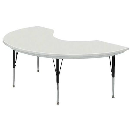 Correll Kidney Adjustable Height Activity Kids School Plastic Blow Molded Table, Blow Molded Plastic AR4872-KID-23