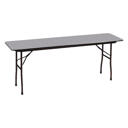 Correll Rectangle Commerical Folding Utility Table, High Pressure Laminate Top, Gray Granite CF1872PX-15
