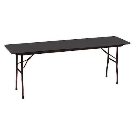 Correll Rectangle Commerical Folding Utility Table, High Pressure Laminate Top, Black Granite CF1896PX-07